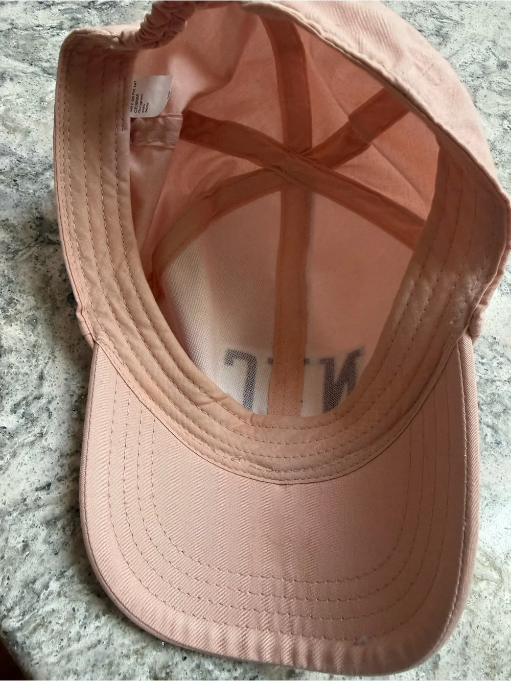 NYC Embroidered Baseball Cap - Light Pink